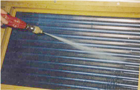 フィン表面、1次側・2次側の洗浄